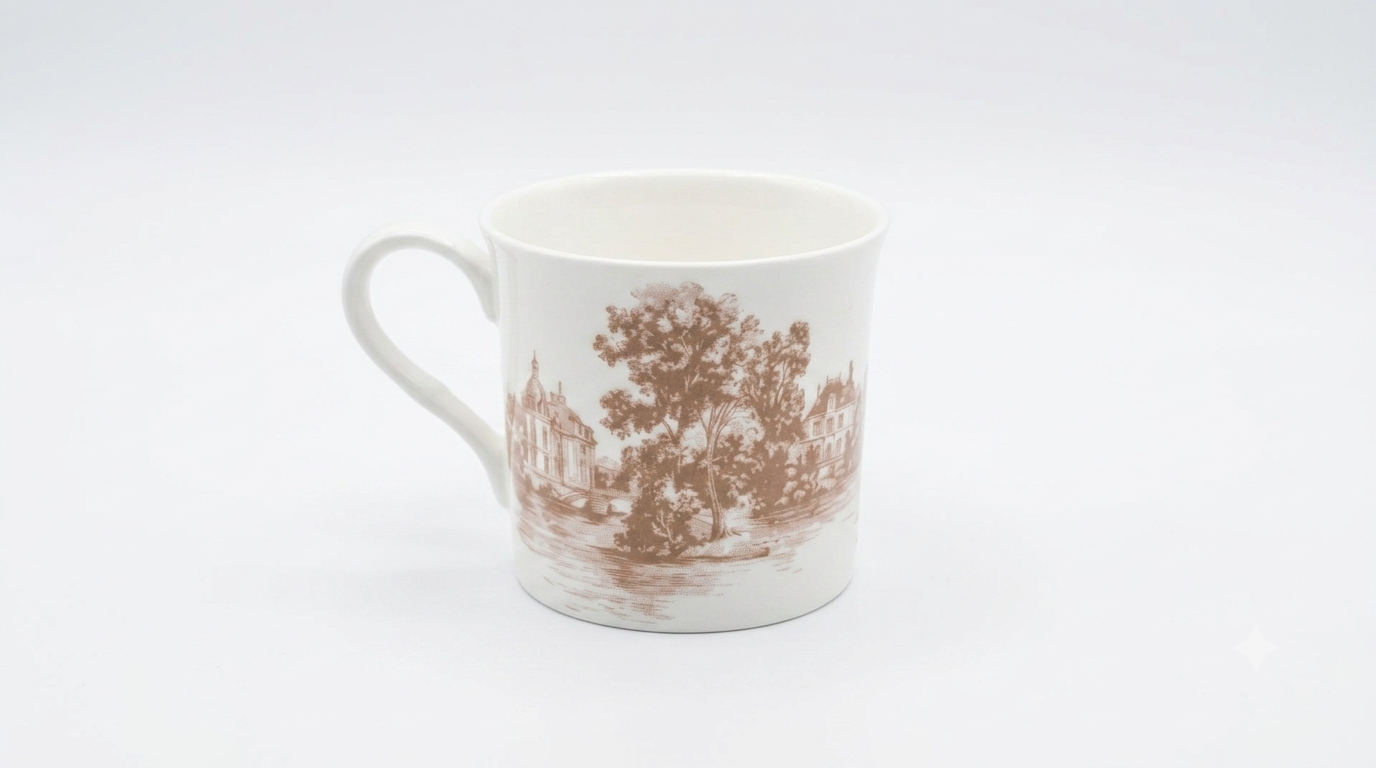 Fine Bone China Mug Set – 4 Premium Coffee Mugs