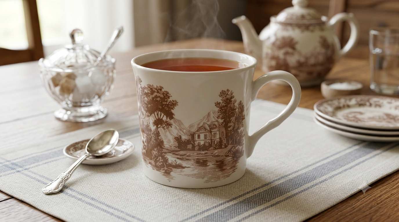 Fine Bone China Mug Set – 4 Premium Coffee Mugs