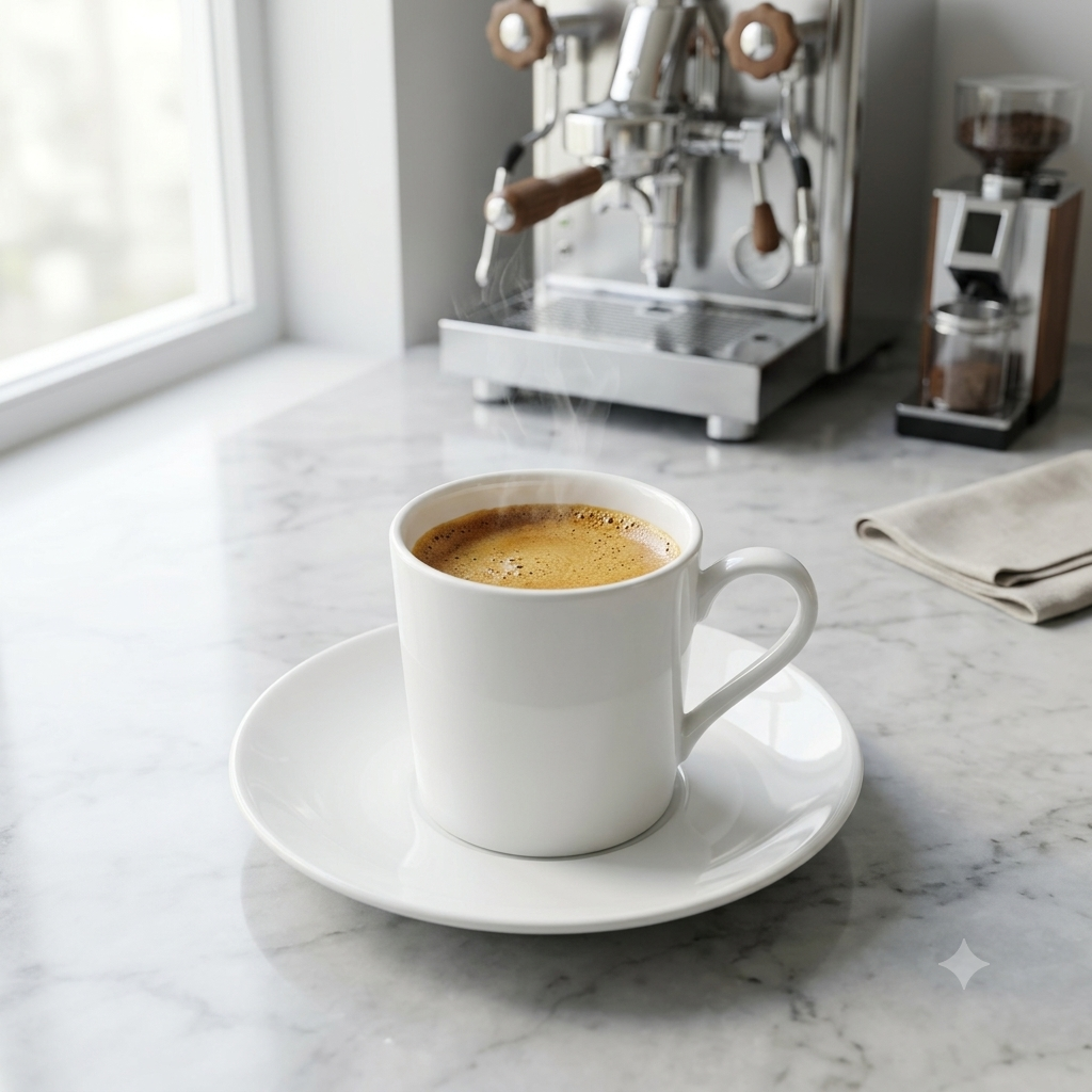 Premium 90 mL demitasse cups for espresso and Turkish coffee