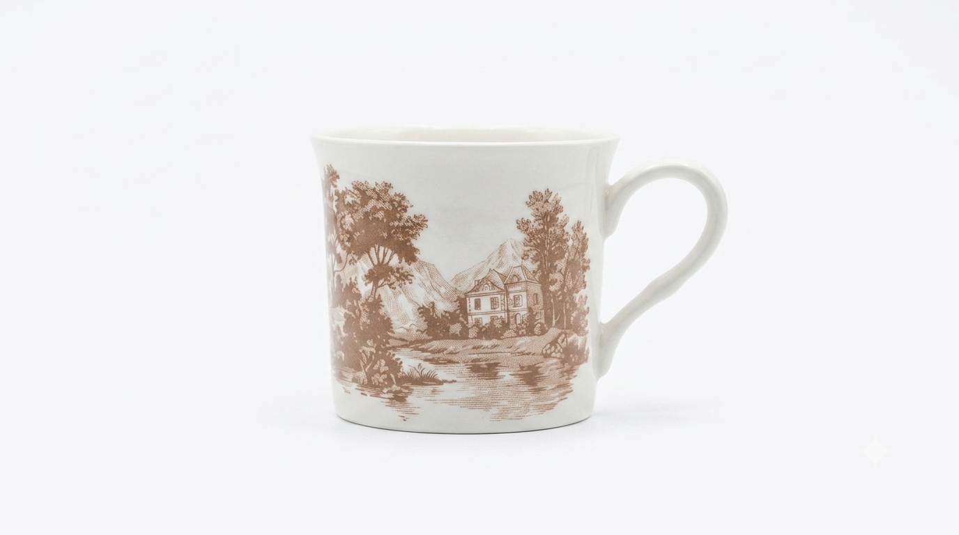 Fine Bone China Mug Set – 4 Premium Coffee Mugs